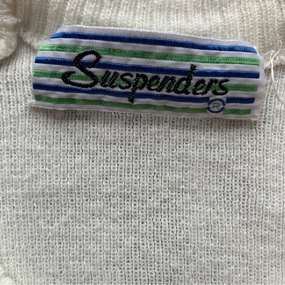 ‼️SALE‼️ 2/$25 Vintage Crew Neck Sweater with Green and Purple Stripes - Picture 9 of 9